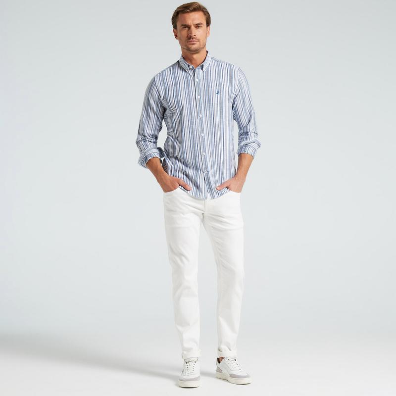 NAUTICA ERKEK BEYAZ CLASSIC FIT UZUN KOLLU GÖMLEK