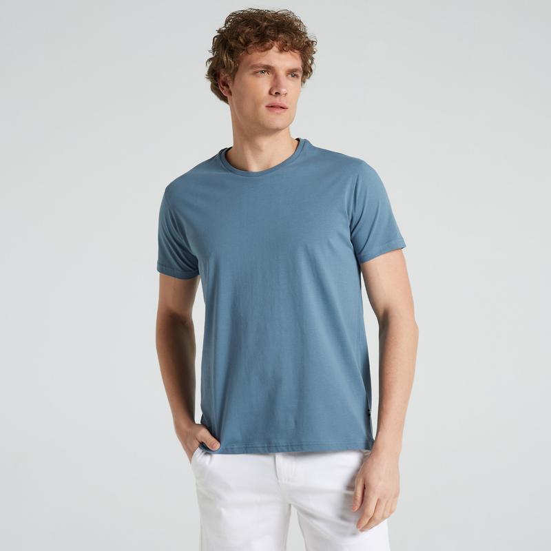 NAUTICA ERKEK MAVİ STANDART FIT KISA KOLLU T-SHIRT