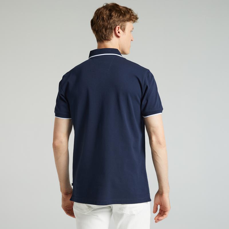 NAUTICA ERKEK LACİVERT CLASSIC FIT KISA KOLLU POLO
