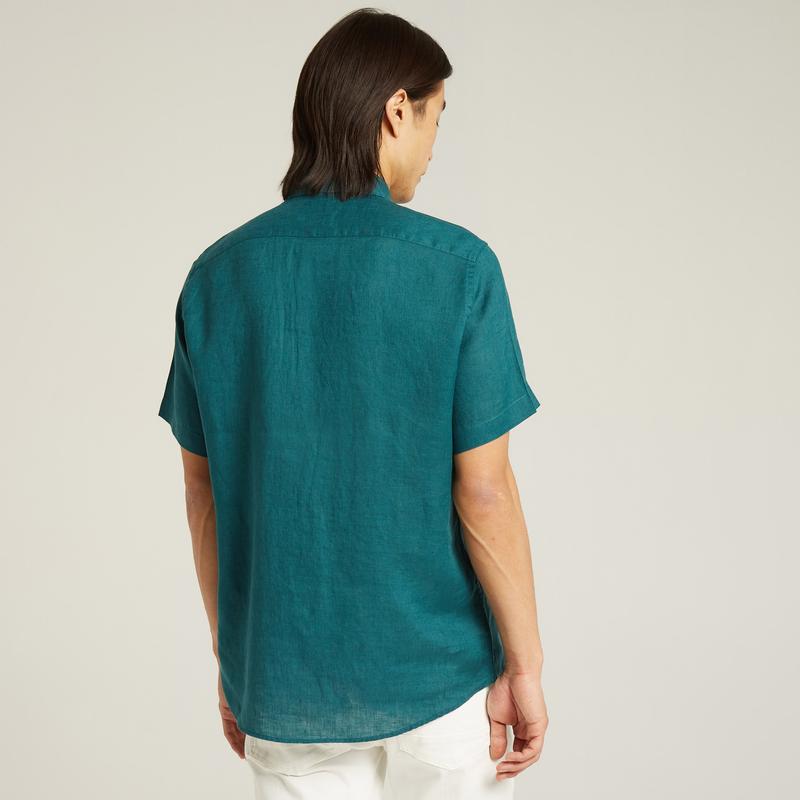 NAUTICA ERKEK YEŞİL CLASSIC FIT KISA KOLLU GÖMLEK