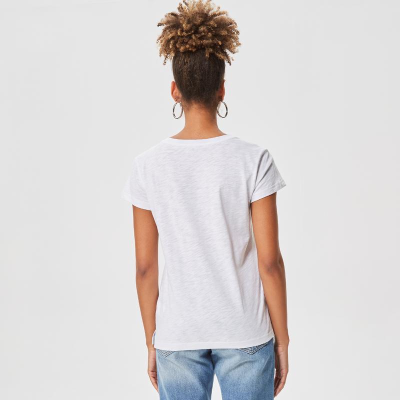 NAUTICA KADIN RELAXED FIT BEYAZ T-SHIRT