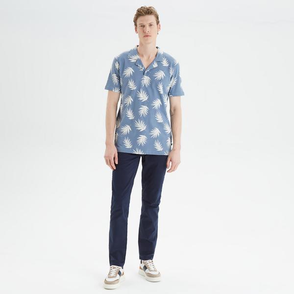 Nautica Erkek Mavi Classic Fit Kısa Kollu Polo
