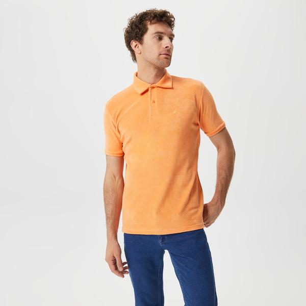Nautica Erkek Turuncu Kısa Kollu Polo