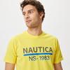 NAUTICA ERKEK SARI BASKILI STANDART FIT KISA KOLLU T-SHIRT