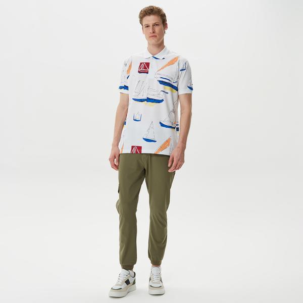 Nautica Erkek Beyaz Classic Fit Kısa Kollu Polo