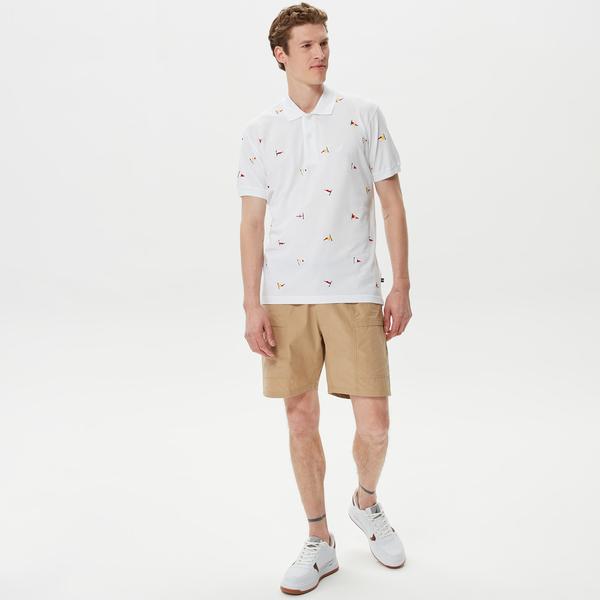 Nautica Erkek Beyaz Classic Fit Kısa Kollu Polo