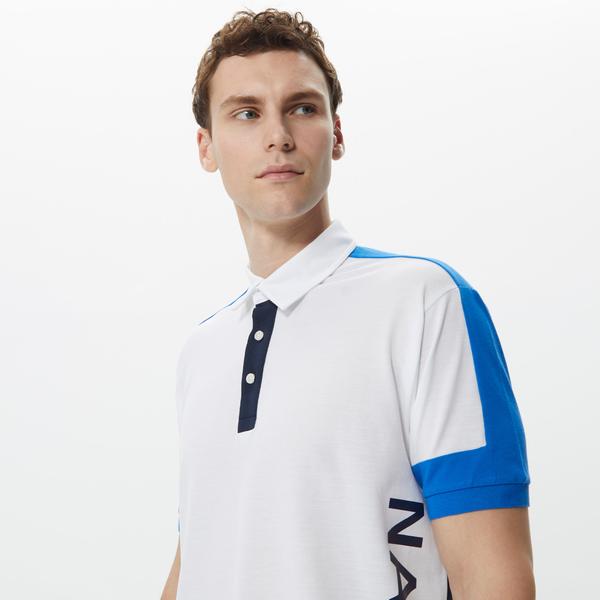 Nautica Erkek Beyaz Classic Fit Kısa Kollu Polo