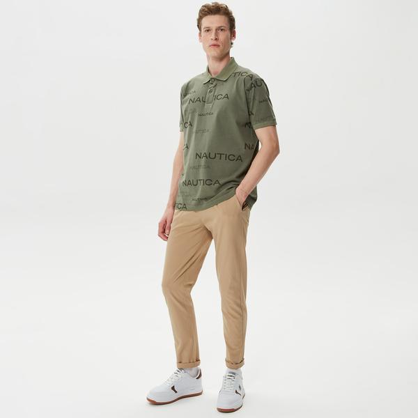 Nautica Erkek Yeşil Classic Fit Kısa Kollu Polo