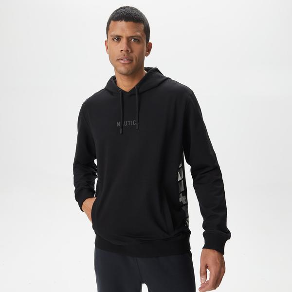 Nautica Erkek Siyah Standart Fit Sweatshirt
