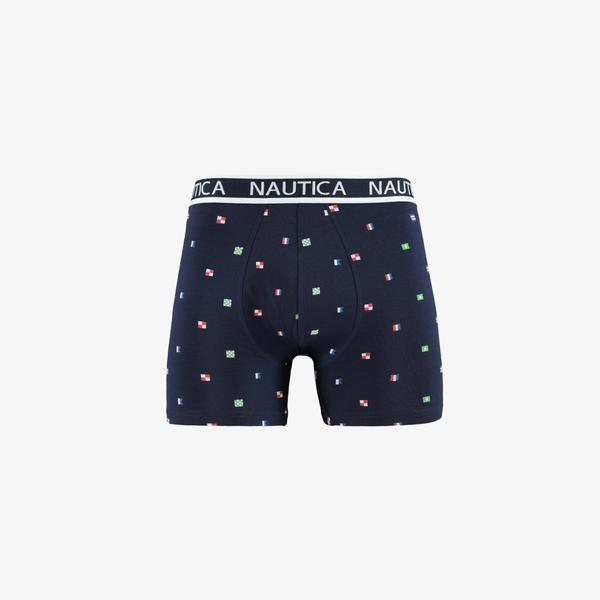 Nautica Erkek Lacivert Desenli 2li Boxer