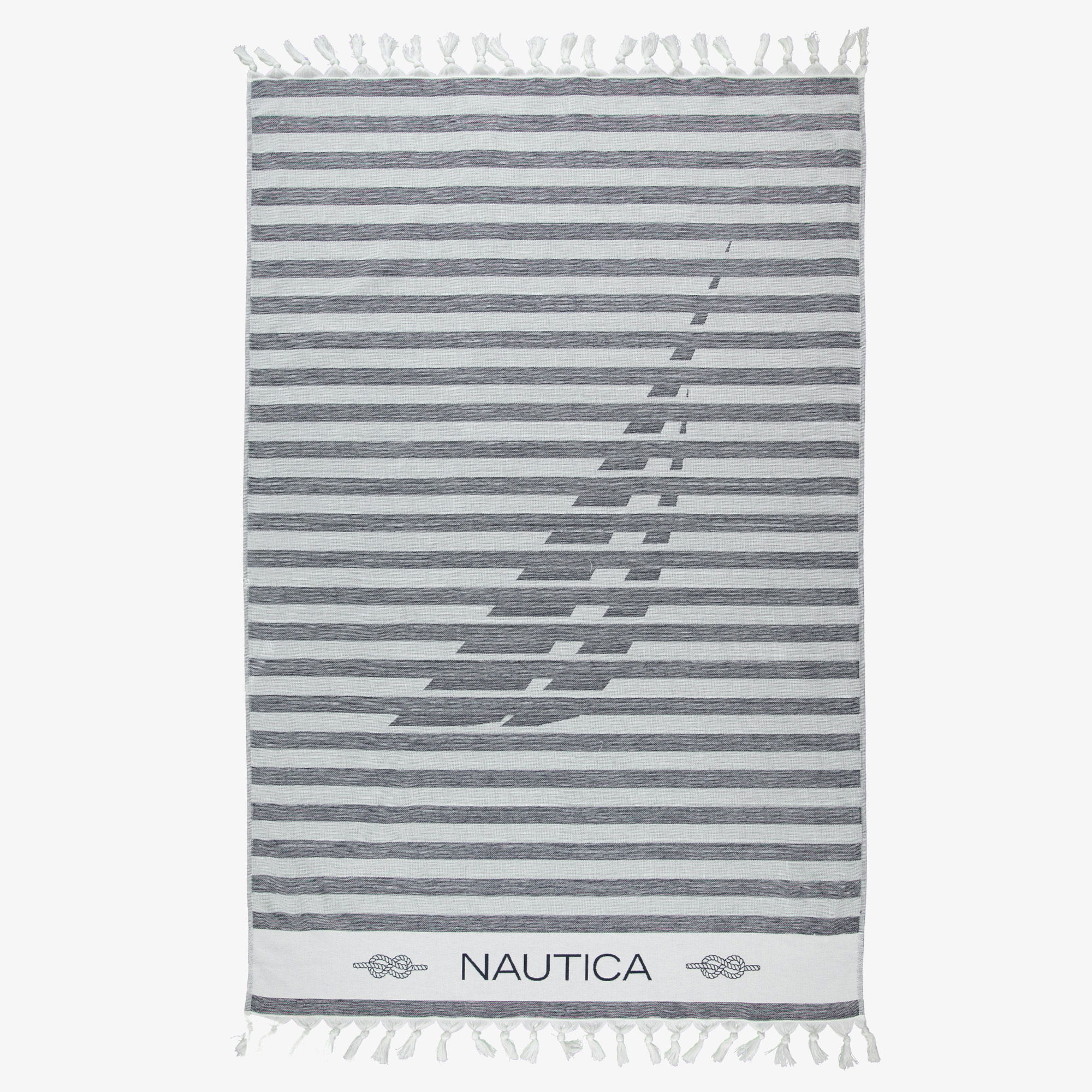 Nautica Unisex Lacivert Çizgili Peştemal -1