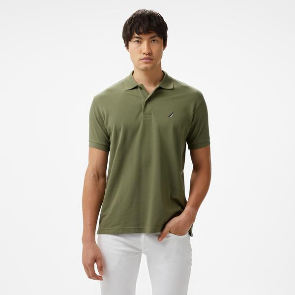 Nautica Erkek Yeşil Classic Fit Kısa Kollu Polo