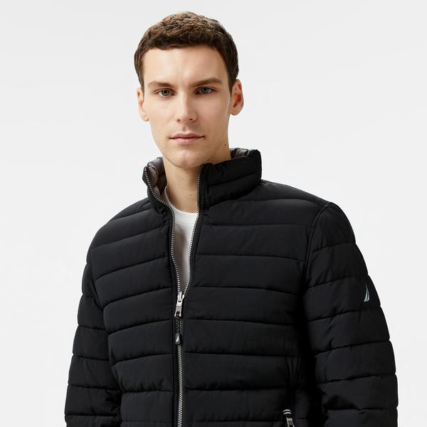 Nautica Erkek Siyah & Gri Çift Taraflı Mont