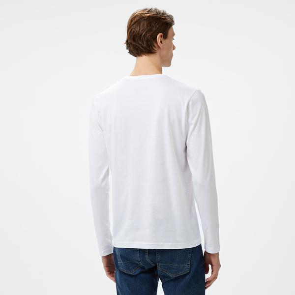 Nautica Erkek Beyaz Uzun Kollu T-Shirt