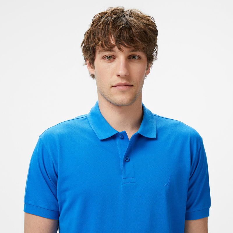 Nautica Erkek Mavi Classic Fit Polo
