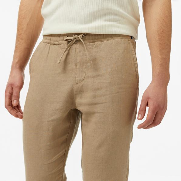Nautica Erkek Bej Jogger Keten Pantolon_3