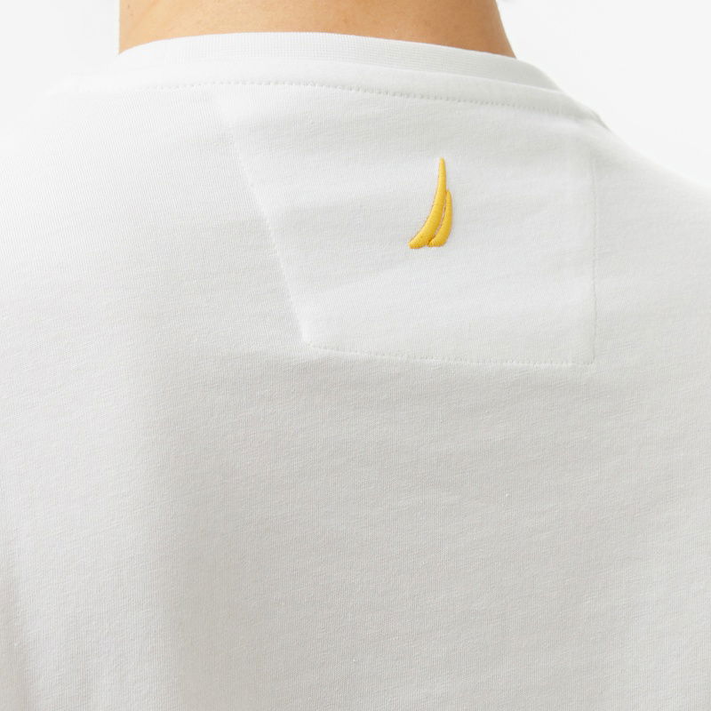 Nautica Erkek Beyaz Regular Fit T-Shirt