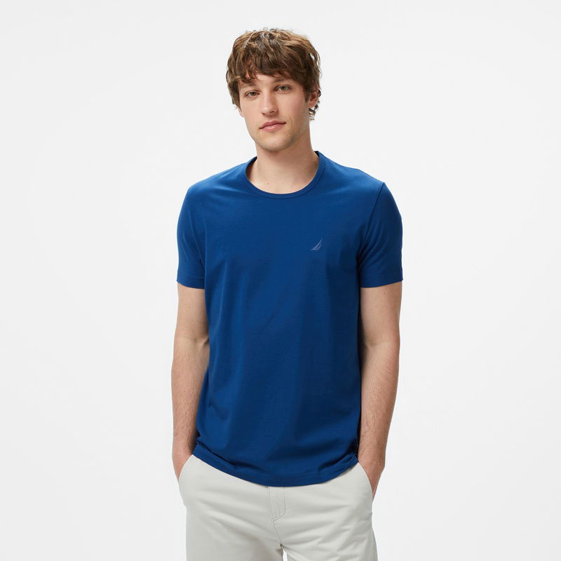 Nautara Erkek Indıgo Regular Fit T-Shirt