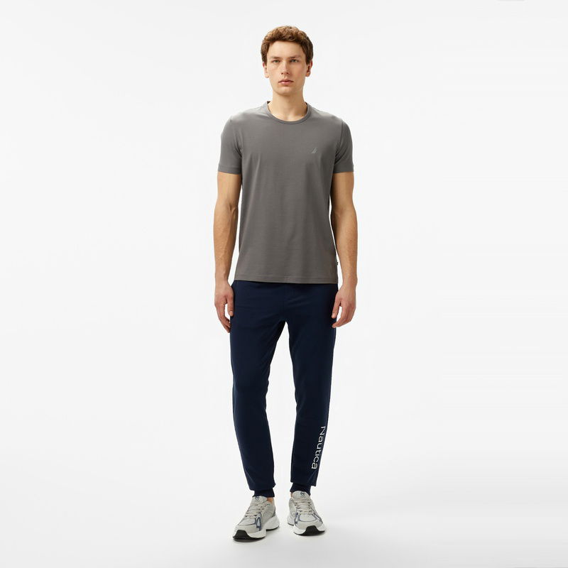 Nautara Erkek Gri Regular Fit T-Shirt
