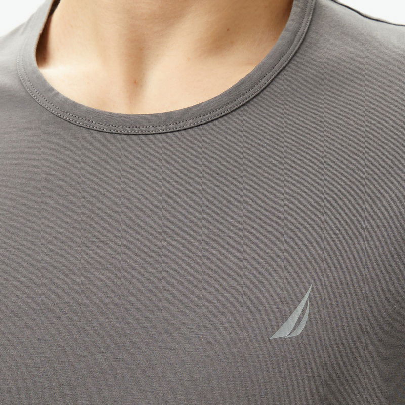 Nautara Erkek Gri Regular Fit T-Shirt