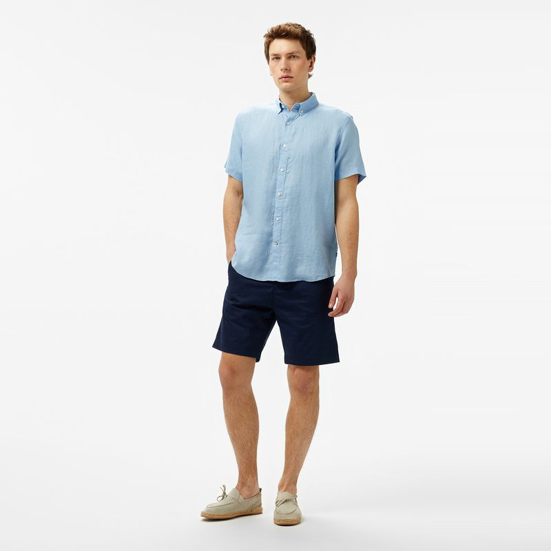 Nautica Erkek Mavi Classic Fit Gömlek