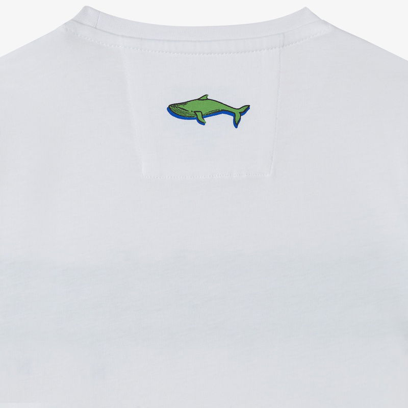 Nautica Erkek Çocuk Beyaz Regular Fit Baskılı T-Shirt
