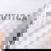 Nautica Erkek Beyaz Regular Fit Baskılı T-Shirt