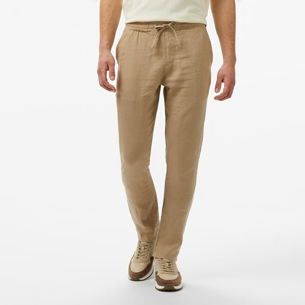 Nautica Erkek Bej Jogger Keten Pantolon_2