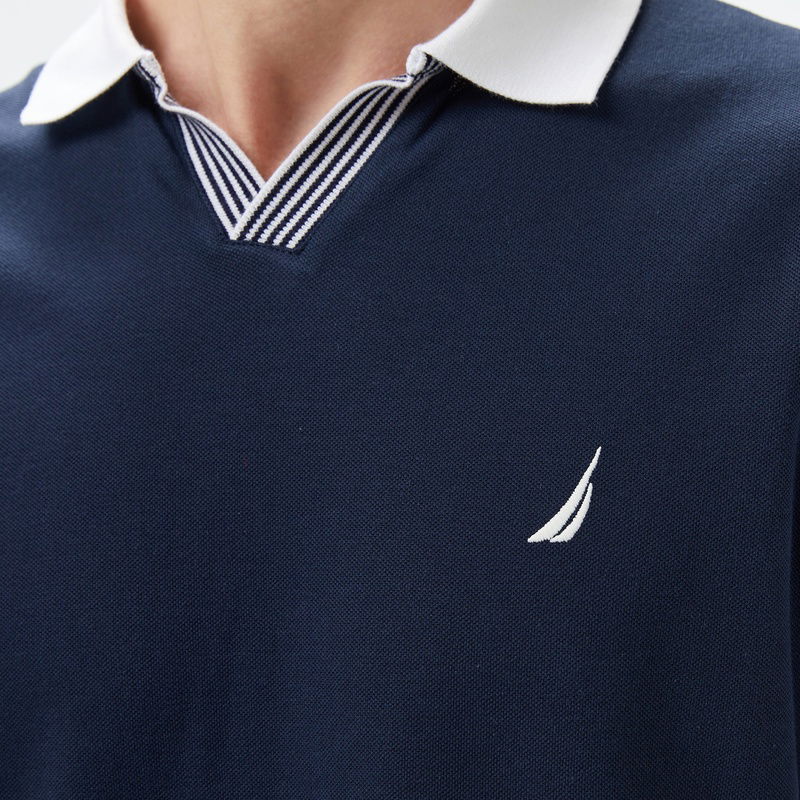 Nautica Erkek Lacivert Classic Fit Polo
