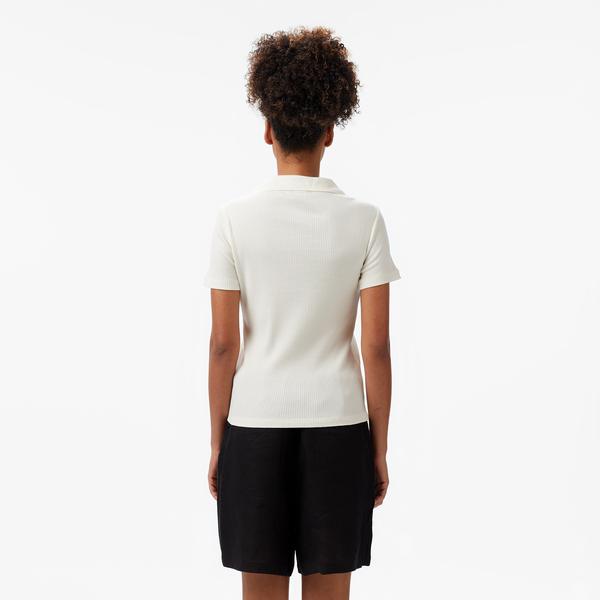 Nautica Kadın Ekru Slim Fit Polo
