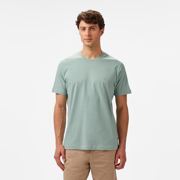 Nautica Erkek Yeşil Regular Fit Baskılı T-Shirt