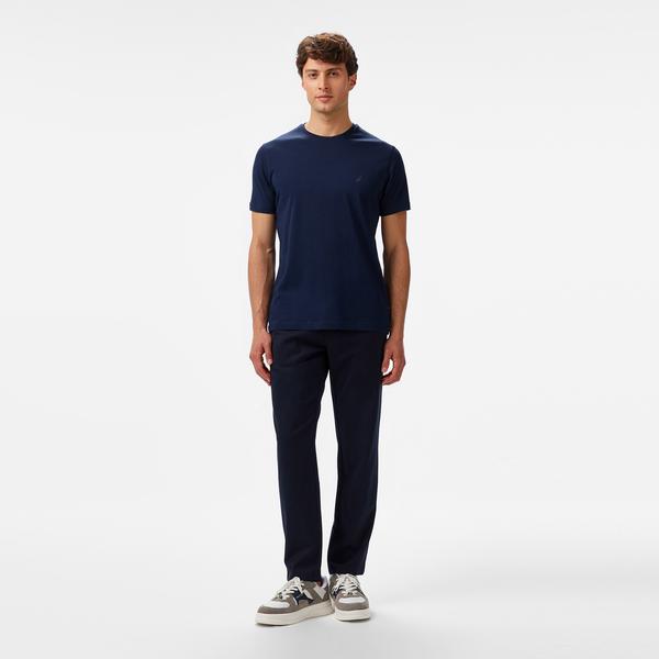 Nautica Erkek Lacivert Regular Fit Baskılı T-Shirt
