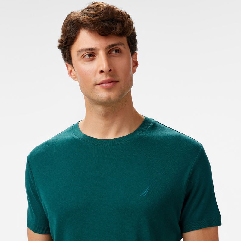 Nautica Erkek Yeşil Regular Fit T-Shirt