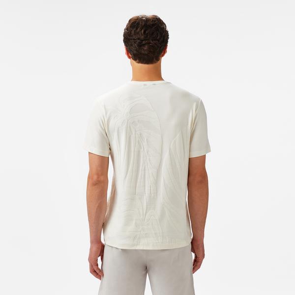Nautica Erkek Krem Regular Fit Desenli T-Shirt