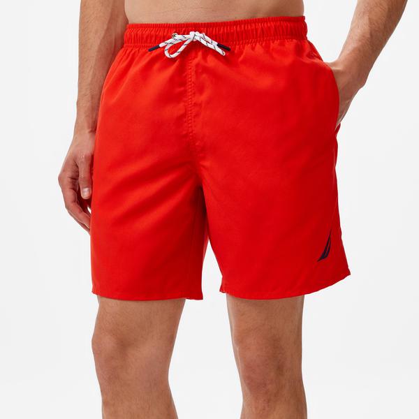 Nautica Erkek Kırmızı Regular Fit Mayo Şort