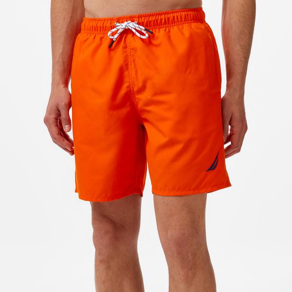 Nautica Erkek Turuncu Regular Fit Mayo Şort