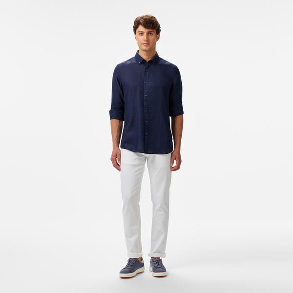 Nautica Erkek Lacivert Classic Fit Gömlek