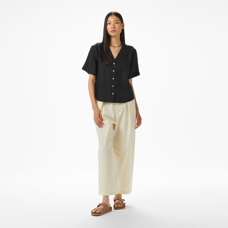 Nautica Kadın Siyah Regular Fit Gömlek
